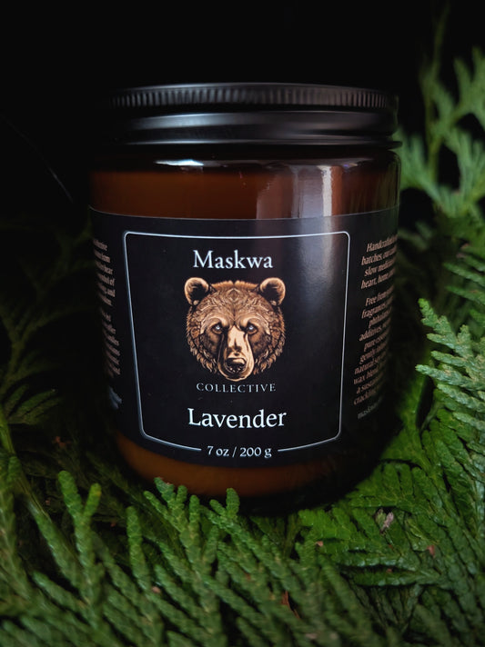 Lavender Wooden Wick Candle