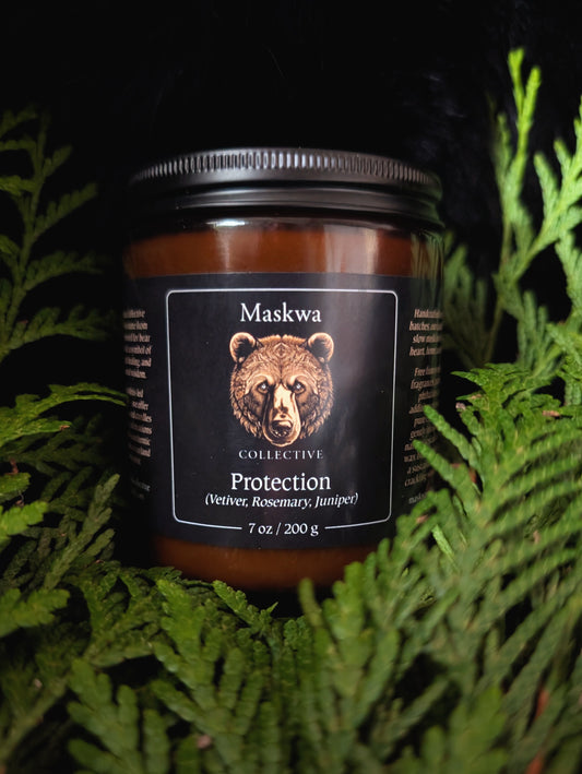 Protection Wooden Wick Candle