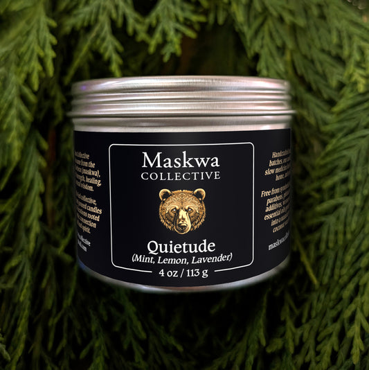 Quietude cotton wick candle